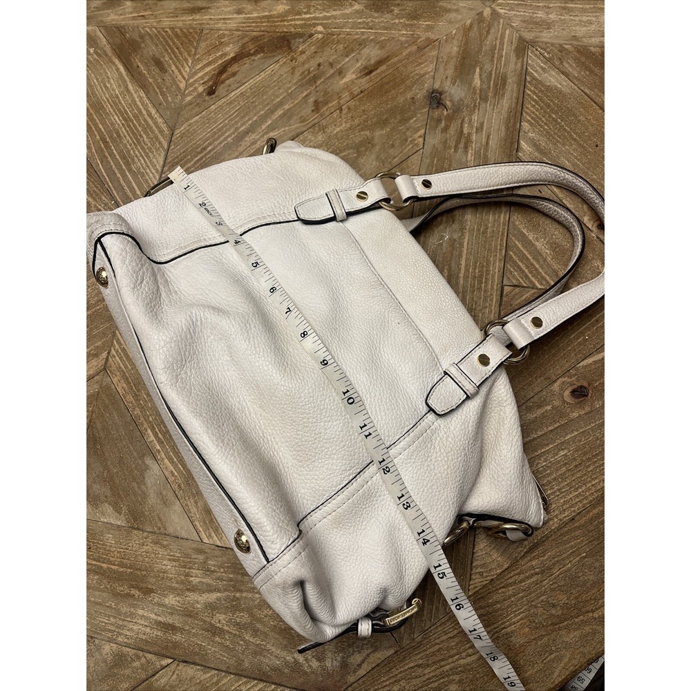Michael Kors Leather Pebbled White Shoulder Bag Purse - STUNNER! - Picture 5 of 16